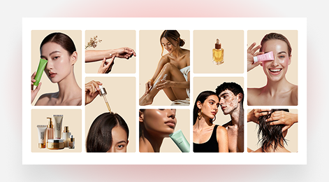 Present collections as styled stories, not plain listings