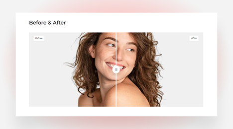 Show the difference instead of explaining it