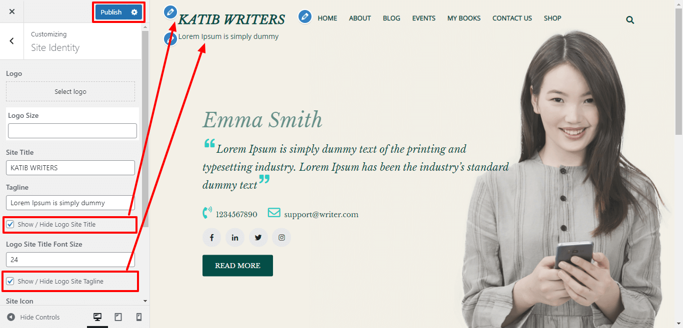 Site Title Show