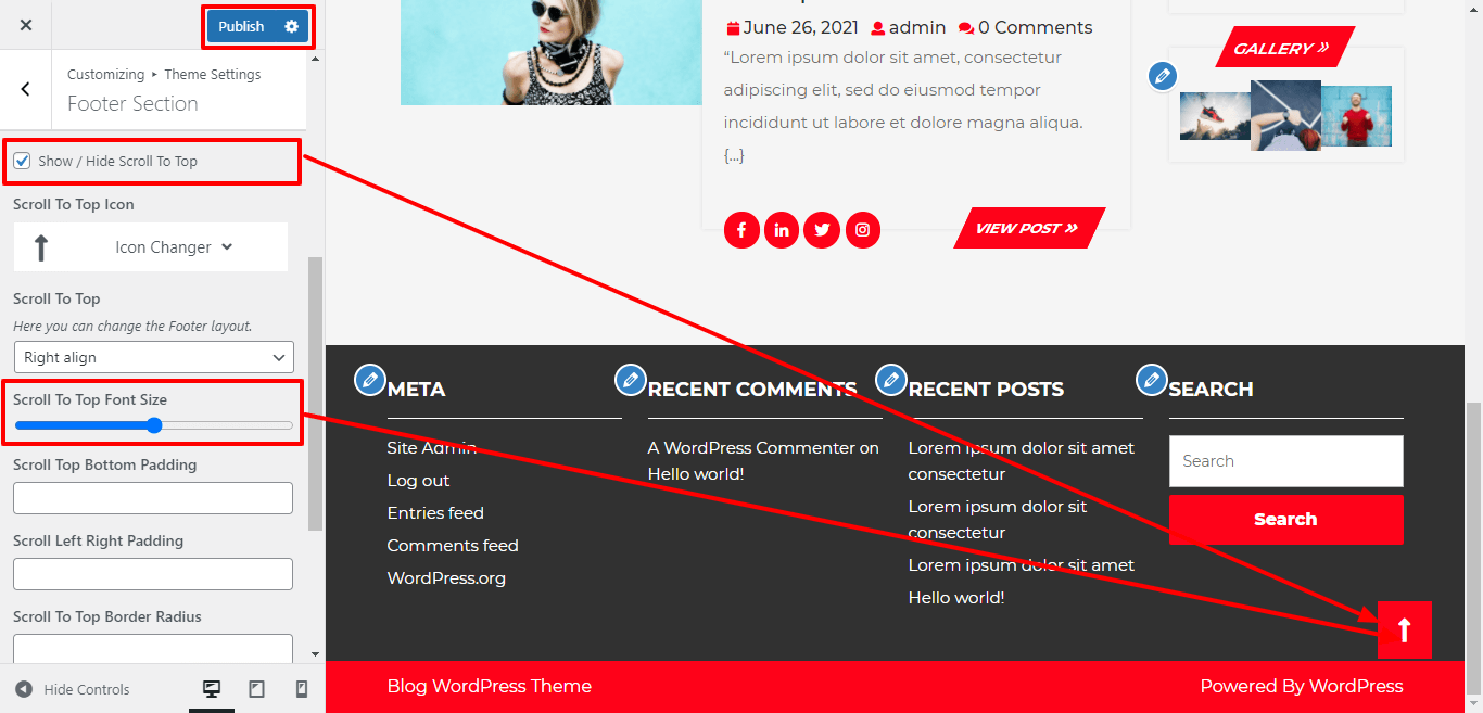 Scroll To Top Button