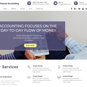 Free Finance WordPress Theme