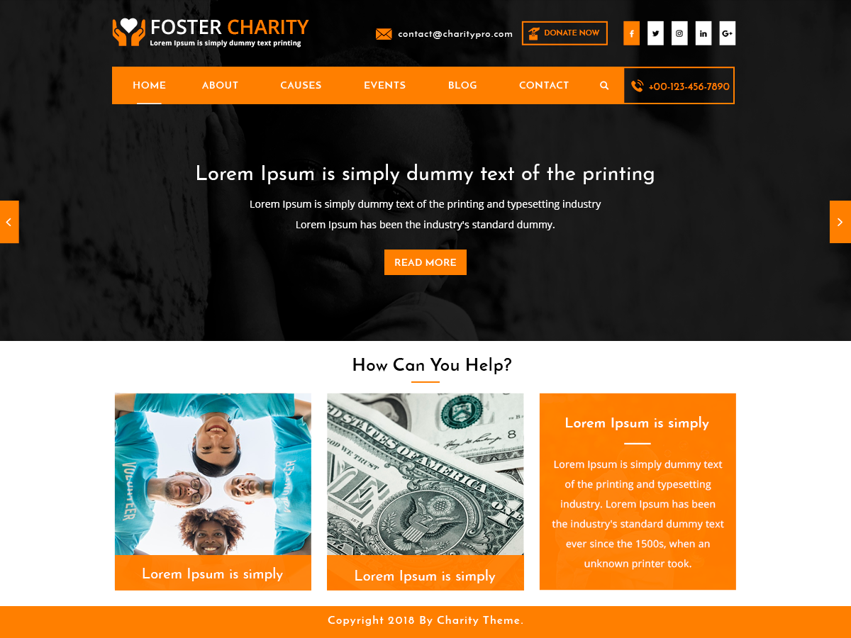 Charity WordPress Theme