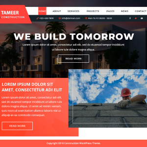 Construction WordPress Theme