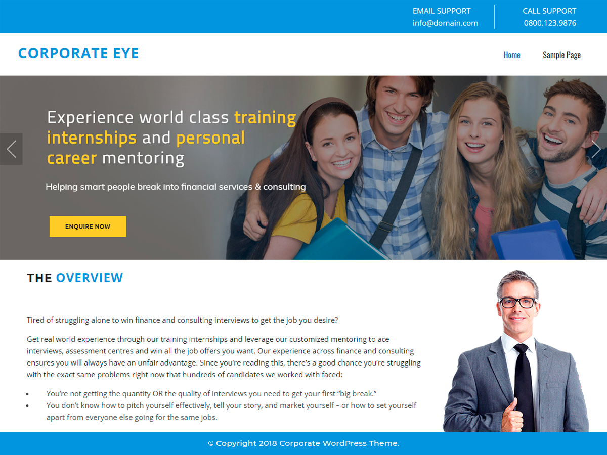 Corporate WordPress theme