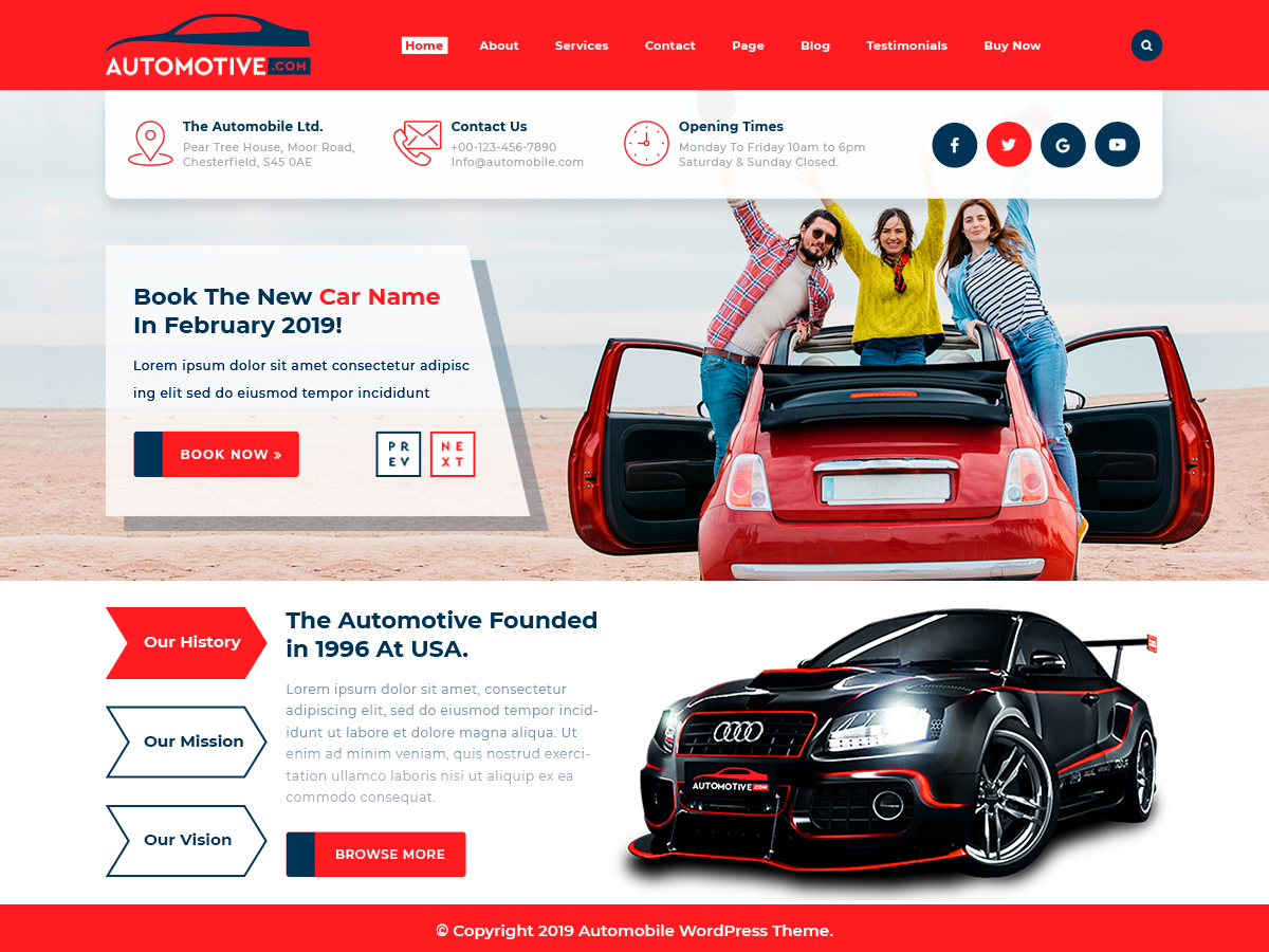 Automotive WordPress theme