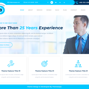 One Page WordPress Theme