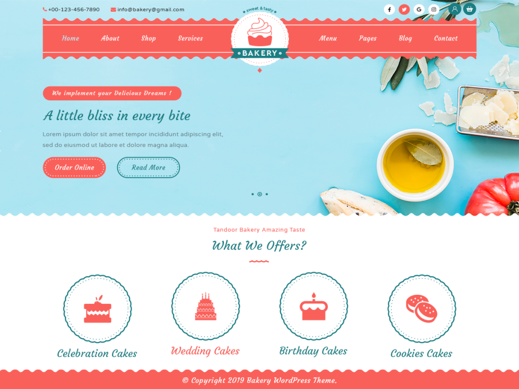 Bakery WordPress Theme