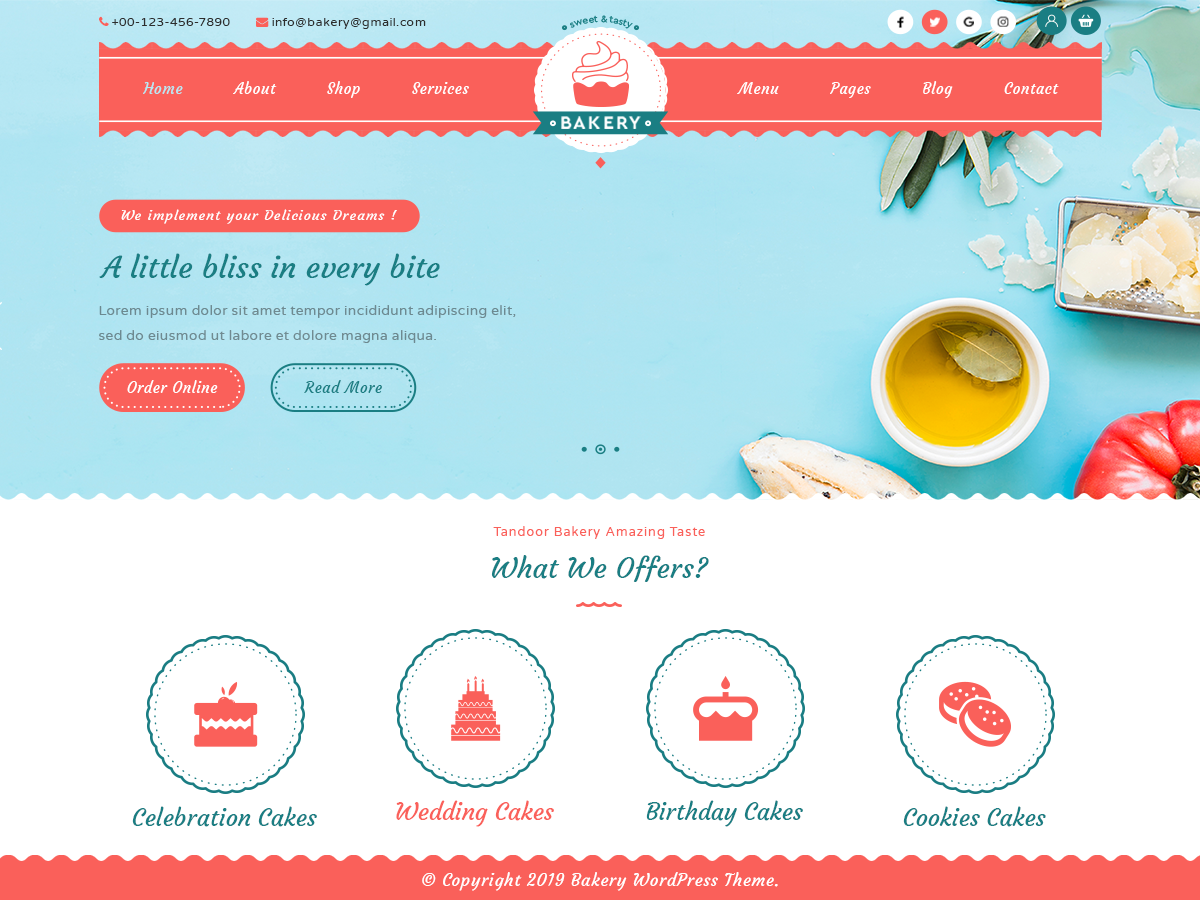 Bakery Wordpress Theme