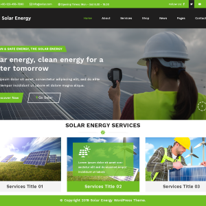 Solar Energy WordPress Theme