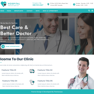 Hospital WordPress Theme