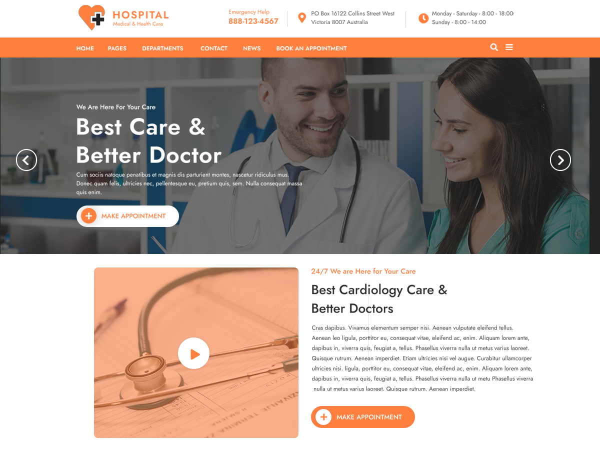 Free Medical WordPress Theme