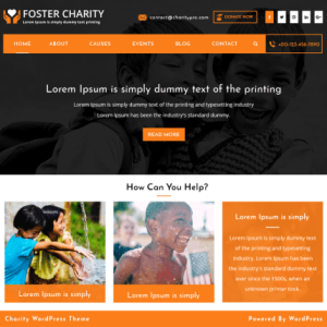 free charity wordpress theme