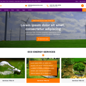 free eco energy WordPress theme
