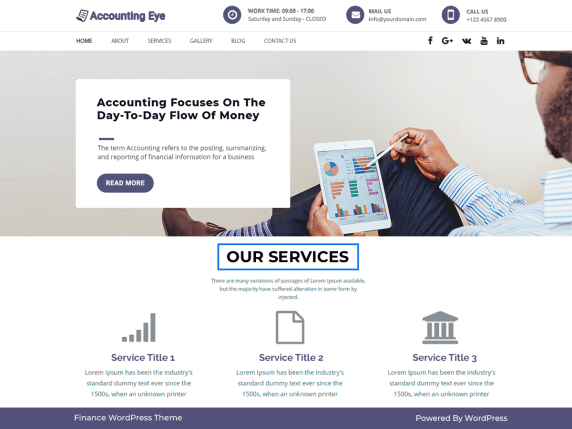 free finance wordpress theme