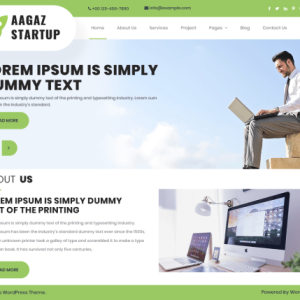 free startup wordpress theme