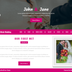 free wedding wordpress theme