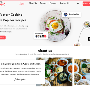 Free Recipes WordPress Theme